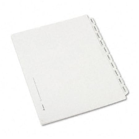 The Workstation Allstate-Style Legal Index Dividers 25-Tab Exhibit A-Z Letter White 25 TH40489